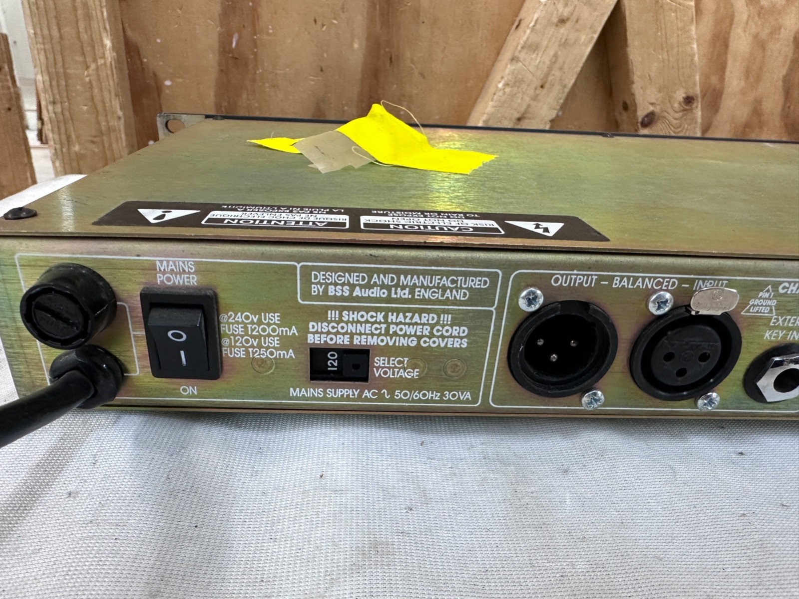 BSS DPR504 #1, Tested - Channel 4 is Not Working, Missing Knob on Ch. 1 - READ
