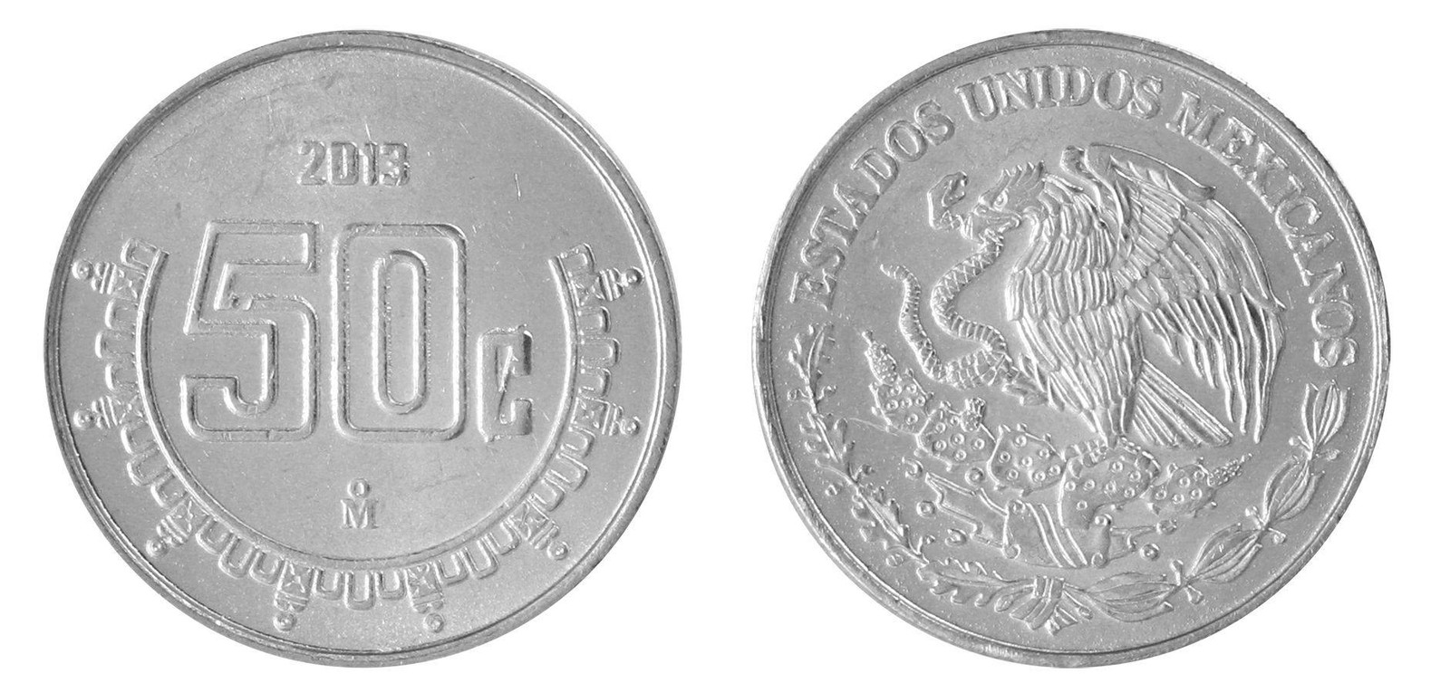 Mexico 50 Centavos, 2013, KM #936, Mint