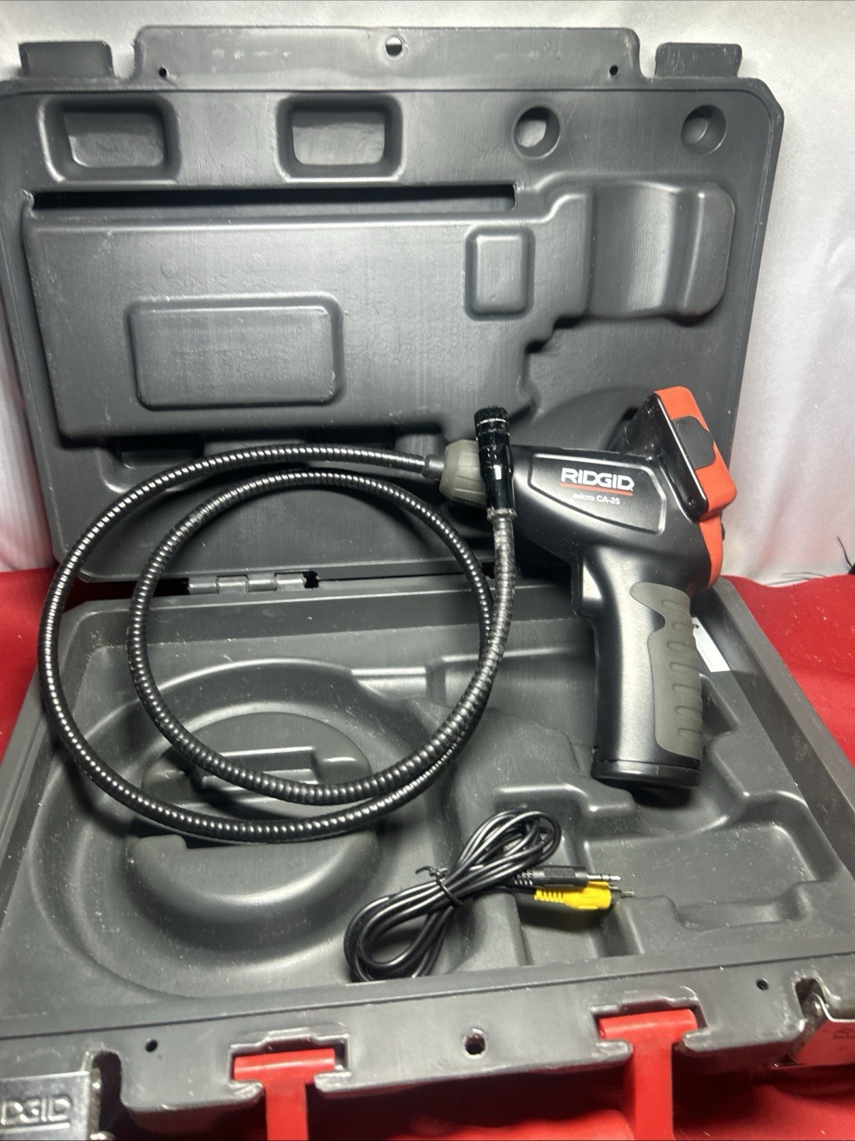 RIDGID MICRO CA-25 Inspection Camera Borescope See Behind Around W/ Case