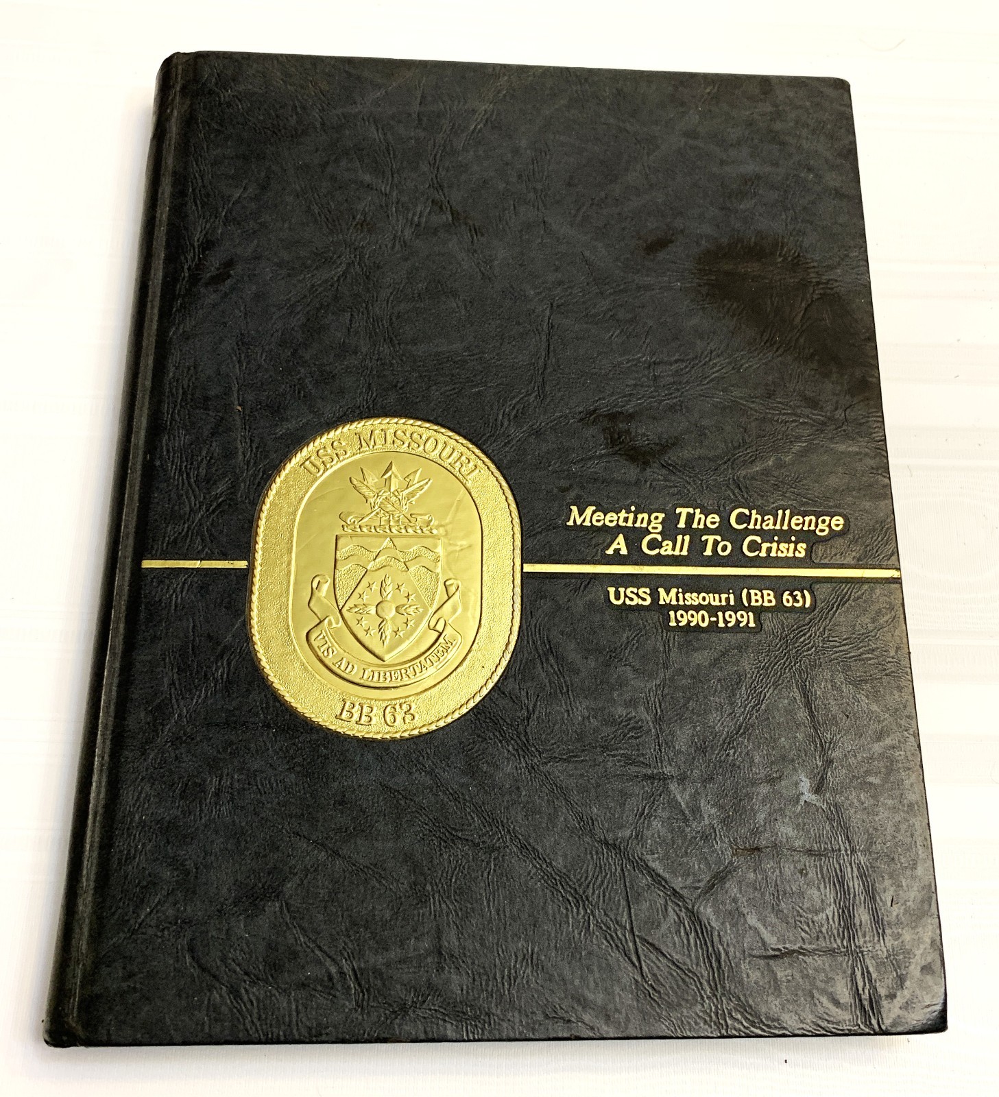 USS MISSOURI BB-63 Cruise Book Yearbook 1990-1991 Operation Desert Shield Storm
