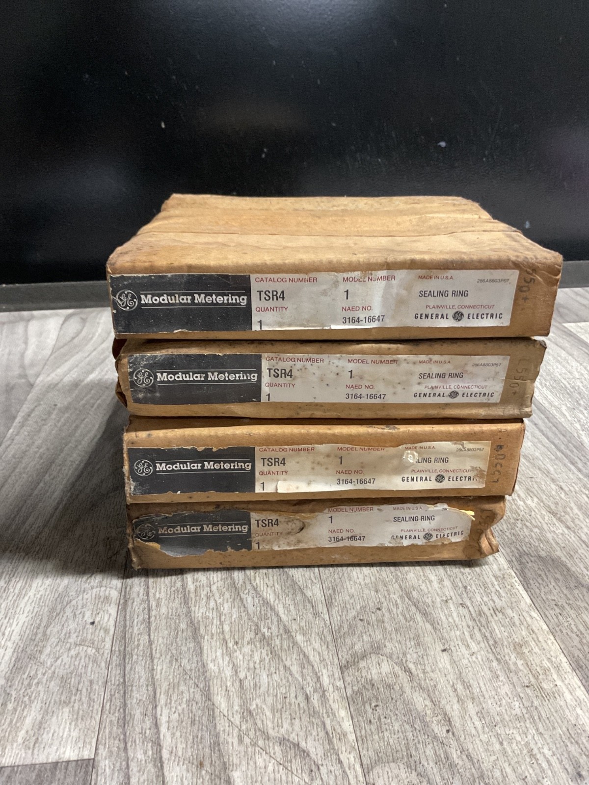 GE Modular Metering Sealing Rings, TSR4, *Lot of 4*, 3164-16647, NOS #4031A6