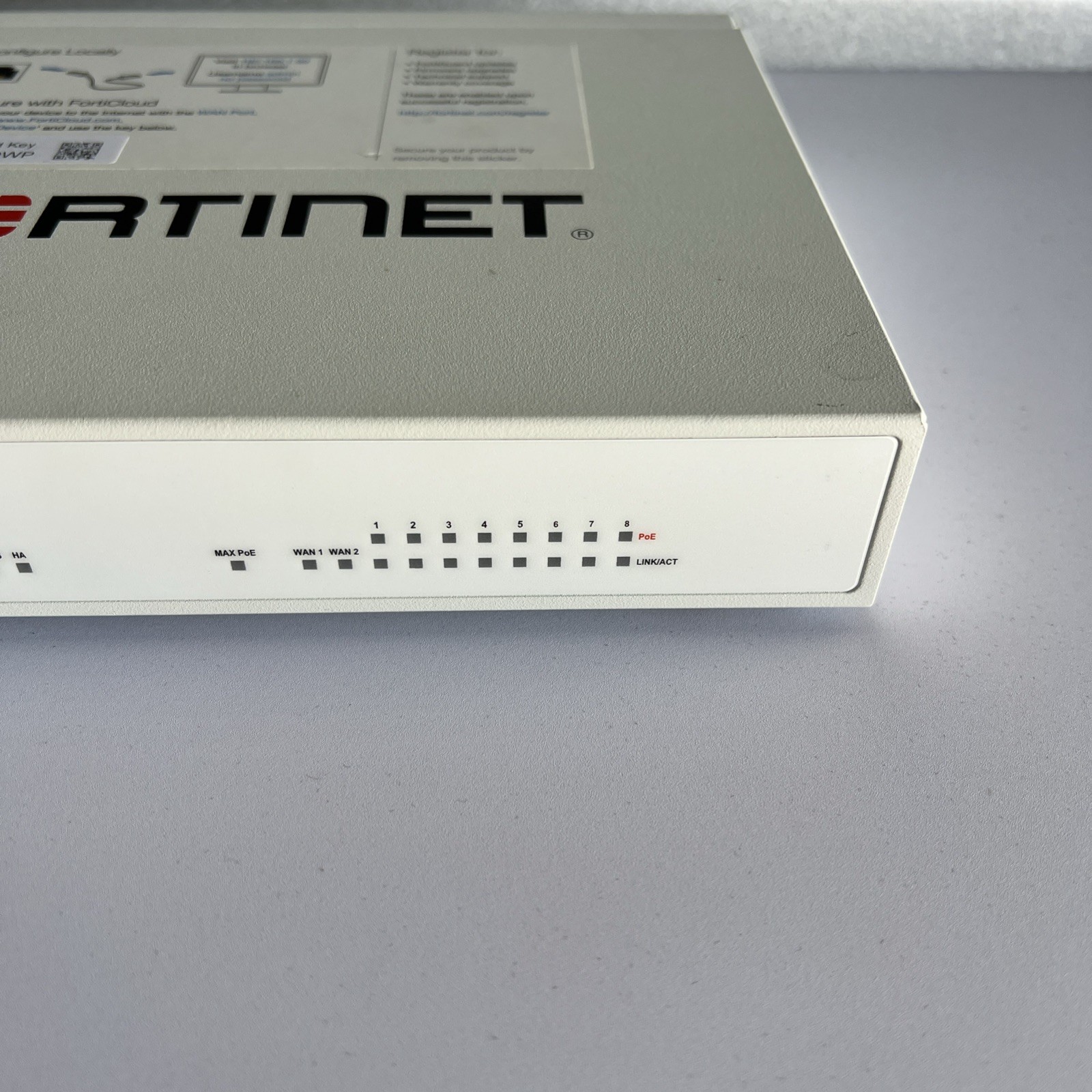 Fortinet Fortigate FG-60E POE Network Security Firewall without AC ADAPTER