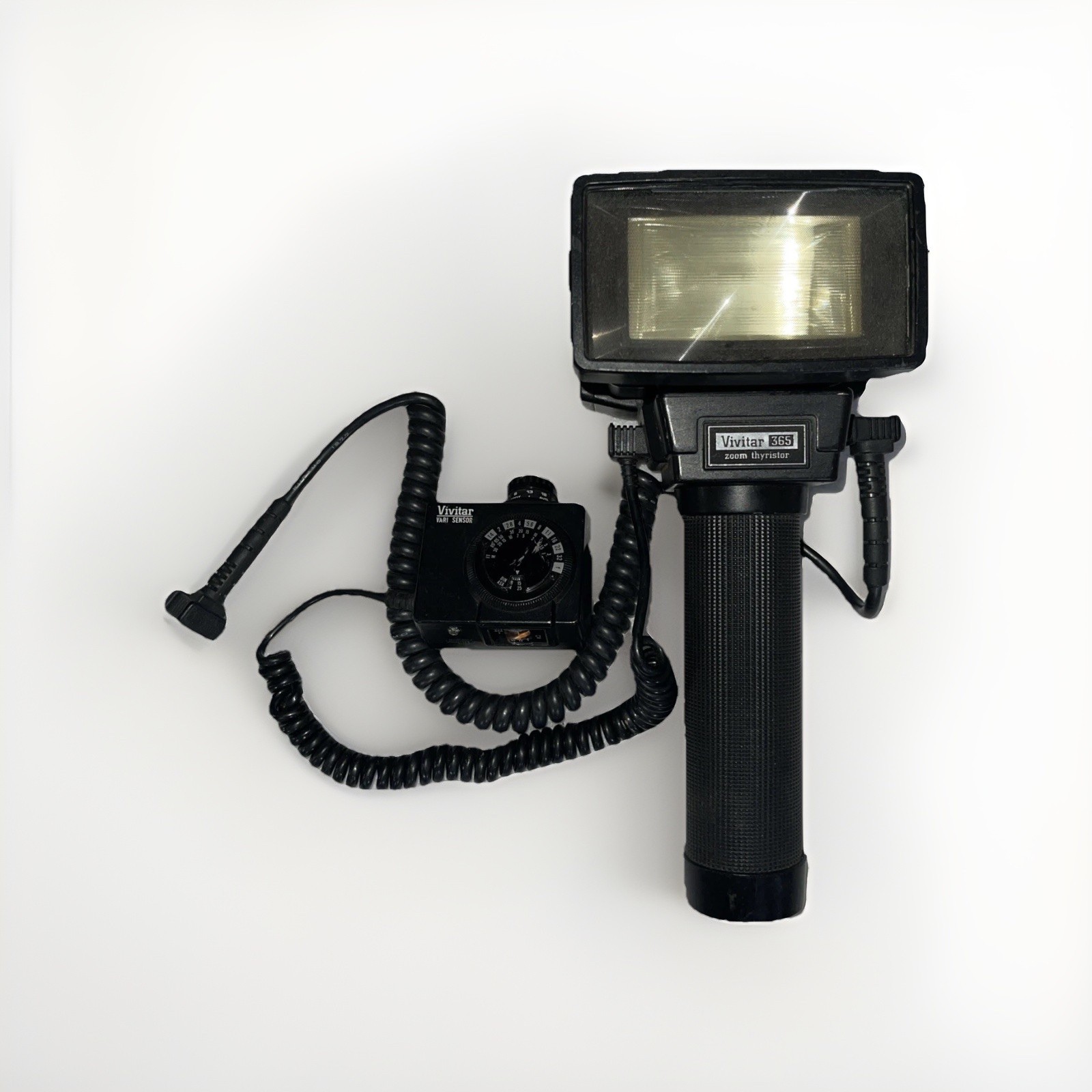 Vivitar 365 Zoom Thyristor Electronic Flash & Vivitar Vari Sensor Untested