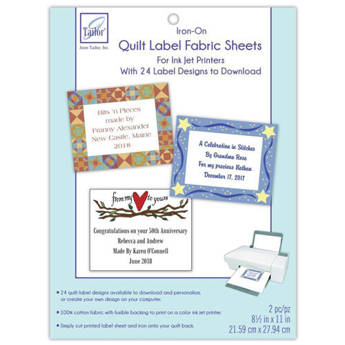 (1) Quilt Label Fabric Sheets Iron on inkjet cotton Tracked Post