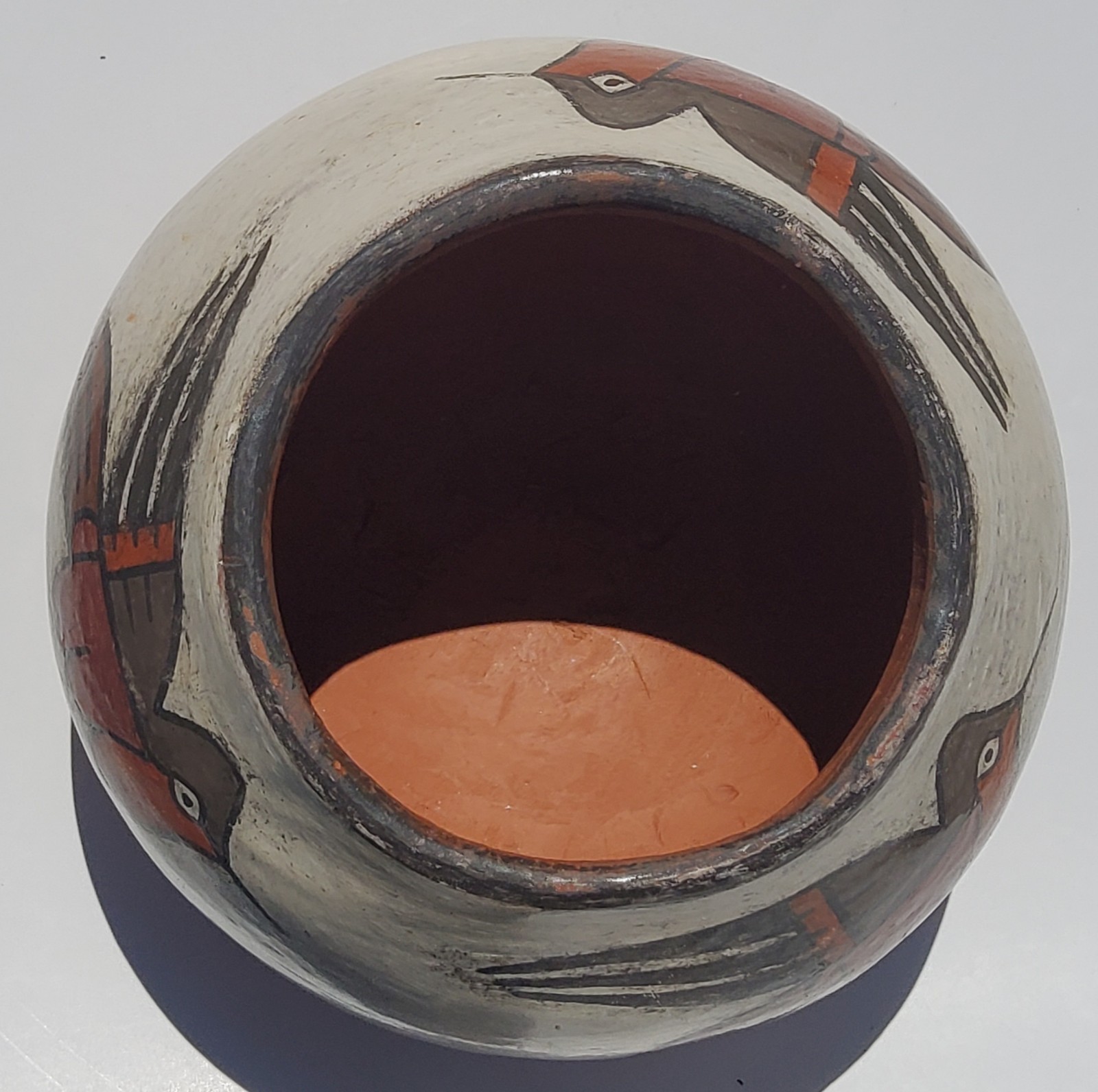 Nazca Peru Hummingbird Pottery Bowl
