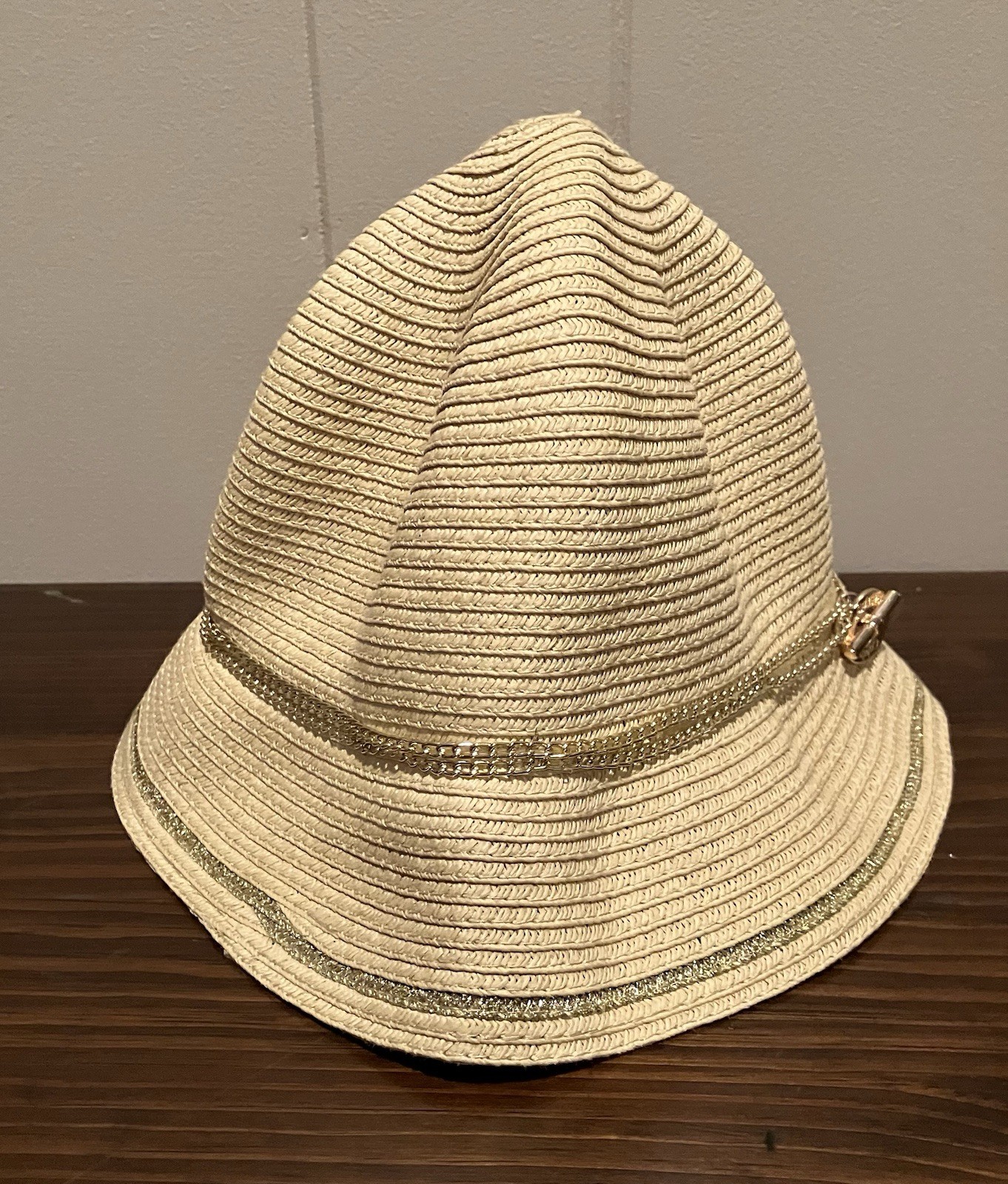 Calvin Klein Beige Woven Hat