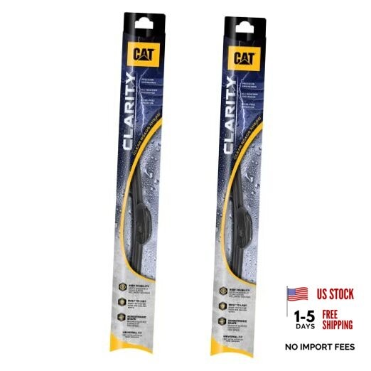 Clarity Wiper Blades (2-Pack), 24 + 17 Inch (Pair for Front Windshield)