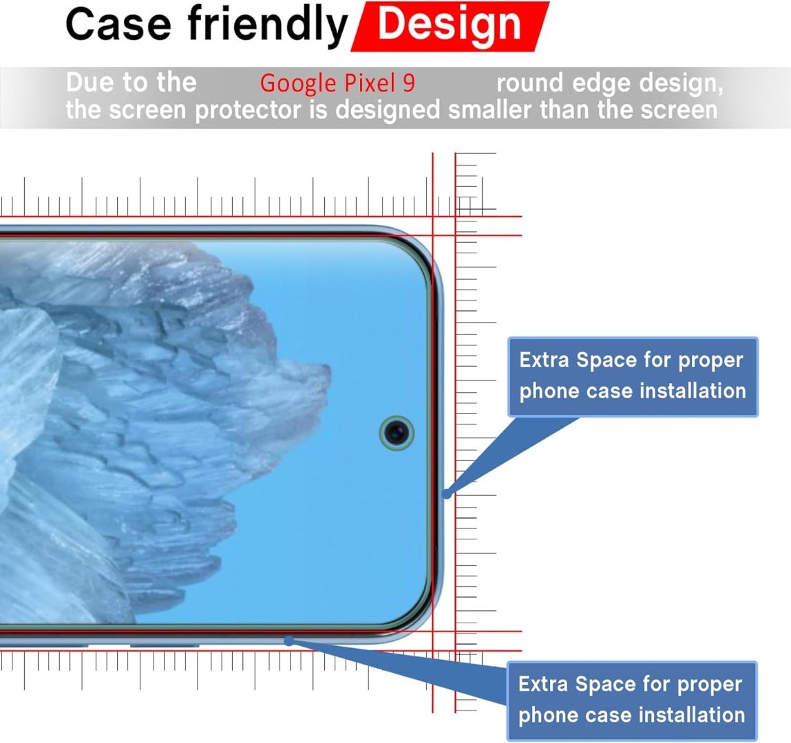 For Google Pixel 9A Gorilla Clear Tempered Glass Screen Guard TOUGH Protector