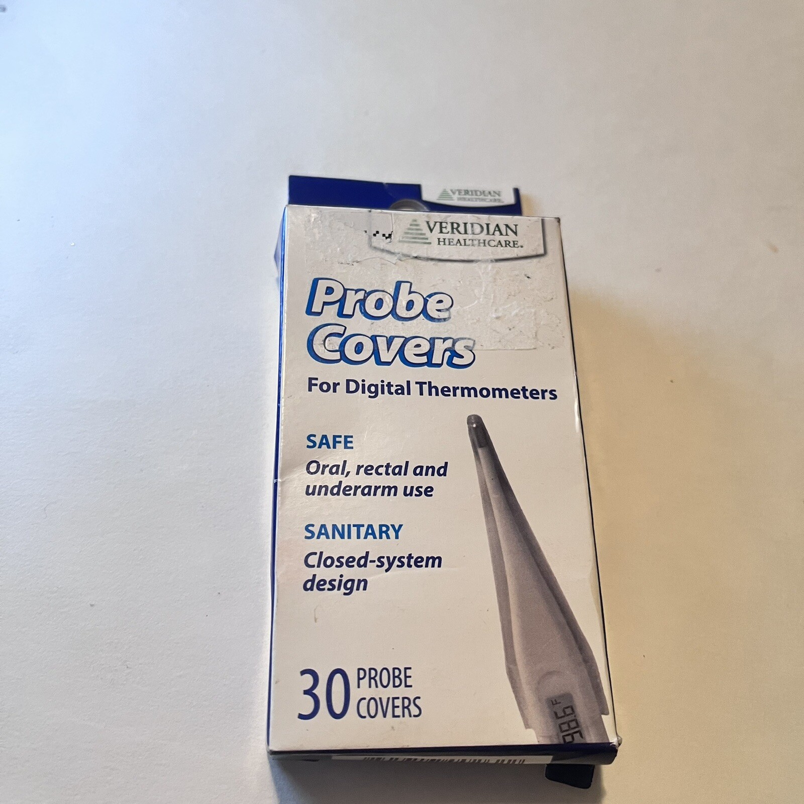 Veridian Healthcare Deluxe Probe Covers for Digital Thermometers - 30ct OpenBox