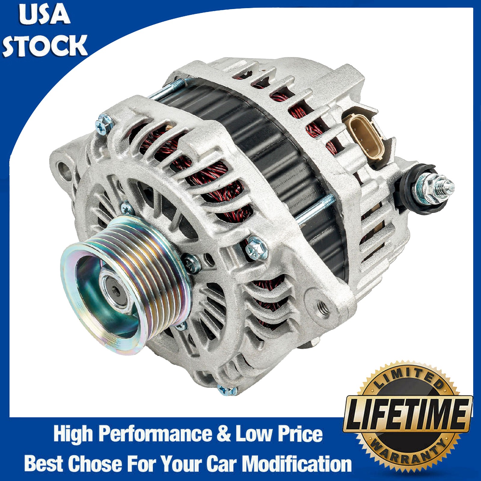 New Alternator for Nissan Altima 2011 2012 2013 2014 2015 2016 2017 2018 V6 3.5L