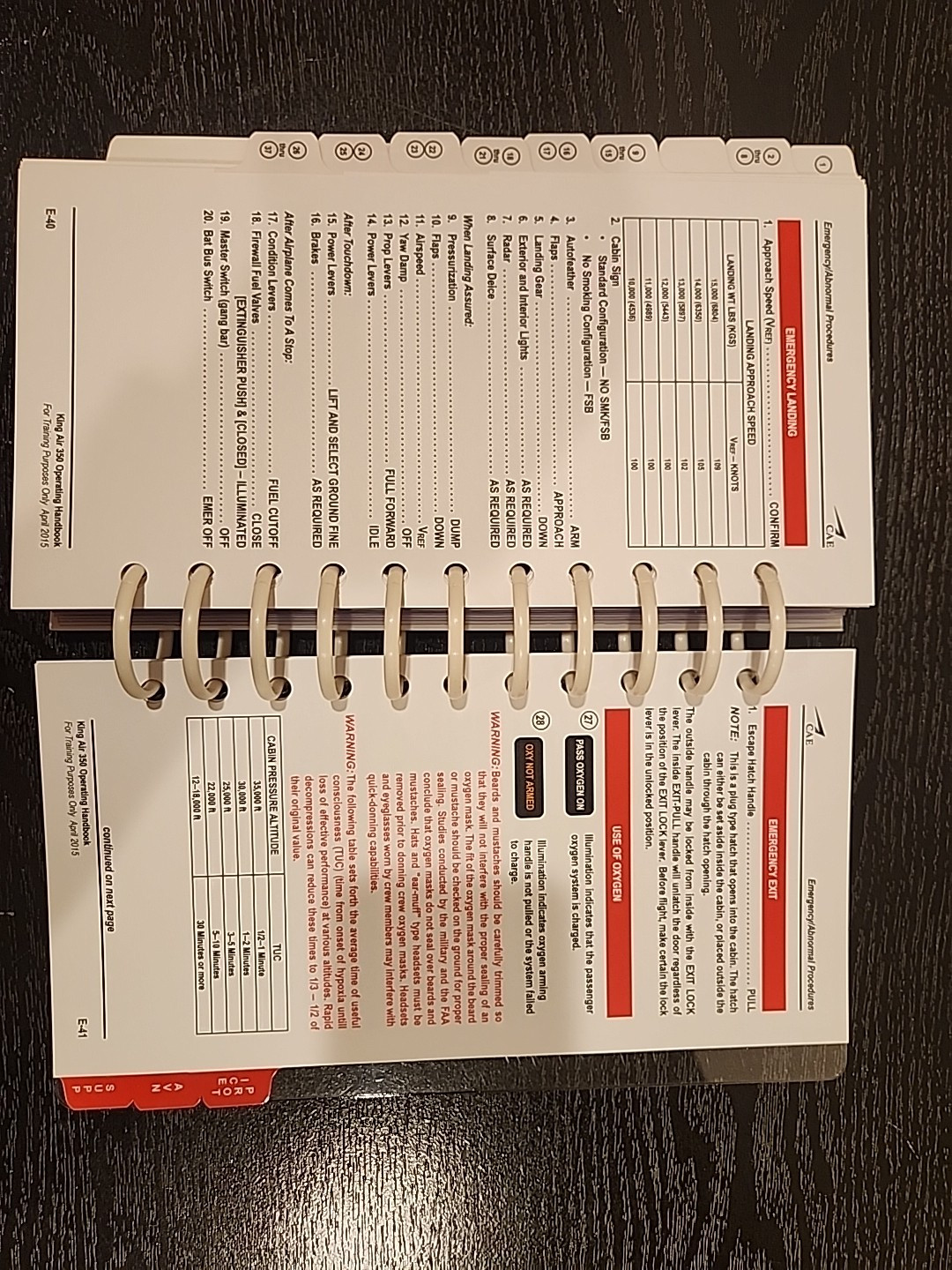 NEW!! CAE King Air B350 EFIS 85 Pilot Operating Handbook Rev 1 2015