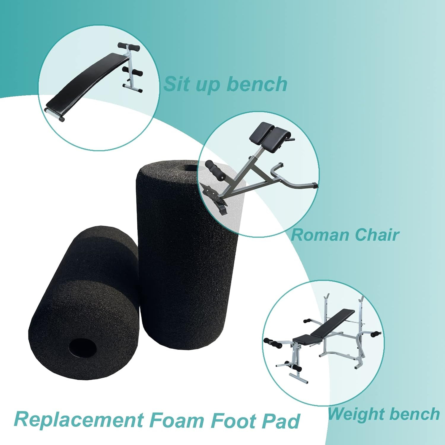 Foot Foam Pads Rollers Replacement,Replacement Foam Pads,Machine Tube Leg Foam R