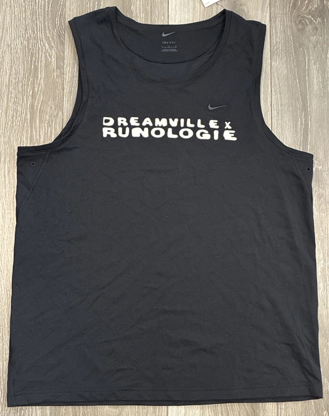 Nike Dri Fit Runologie Dreamville Shirt J. Cole Tank Run Sleeveless Black Large