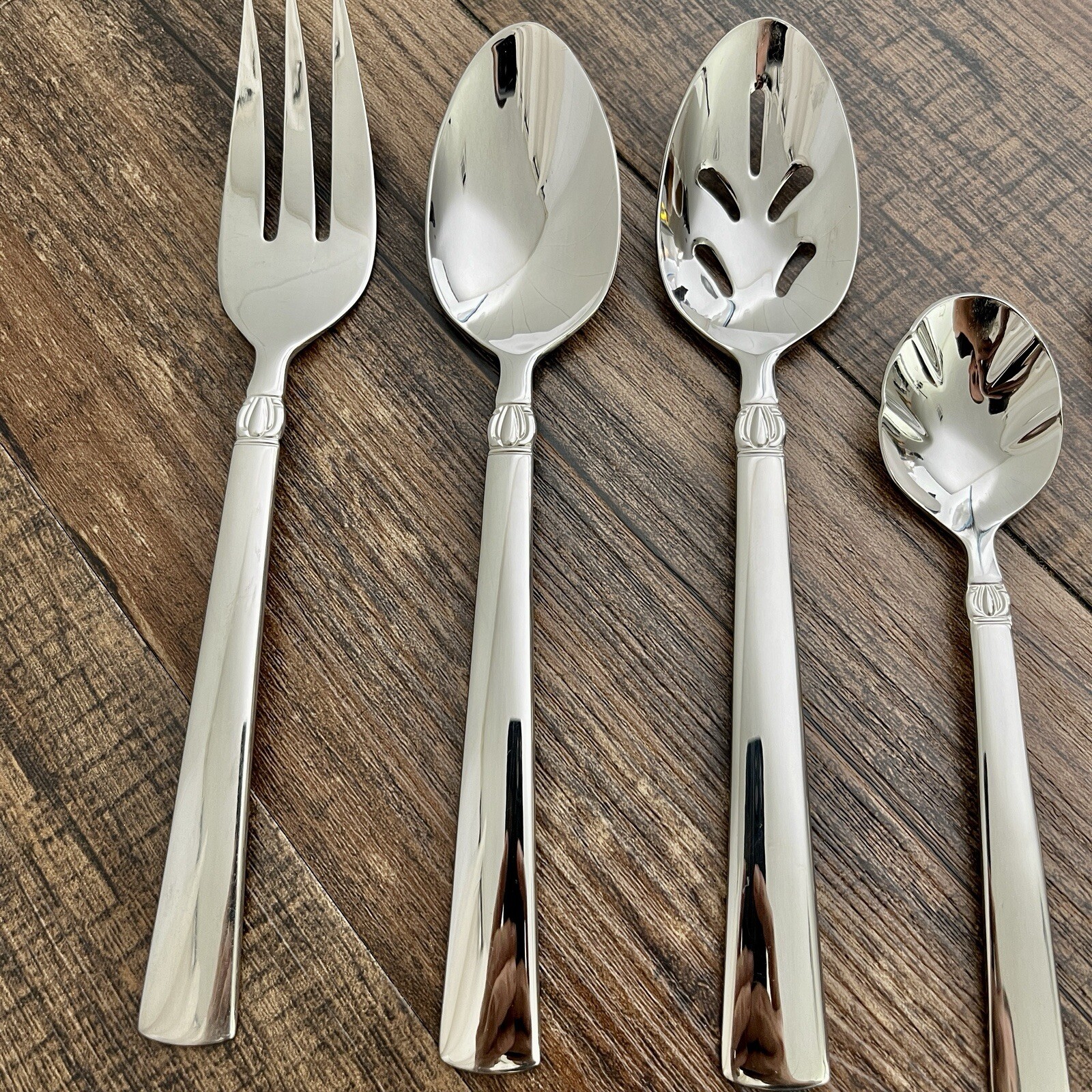 Reed & Barton Sanderling 5 Pc Serving Set Stainless Replacement Glossy