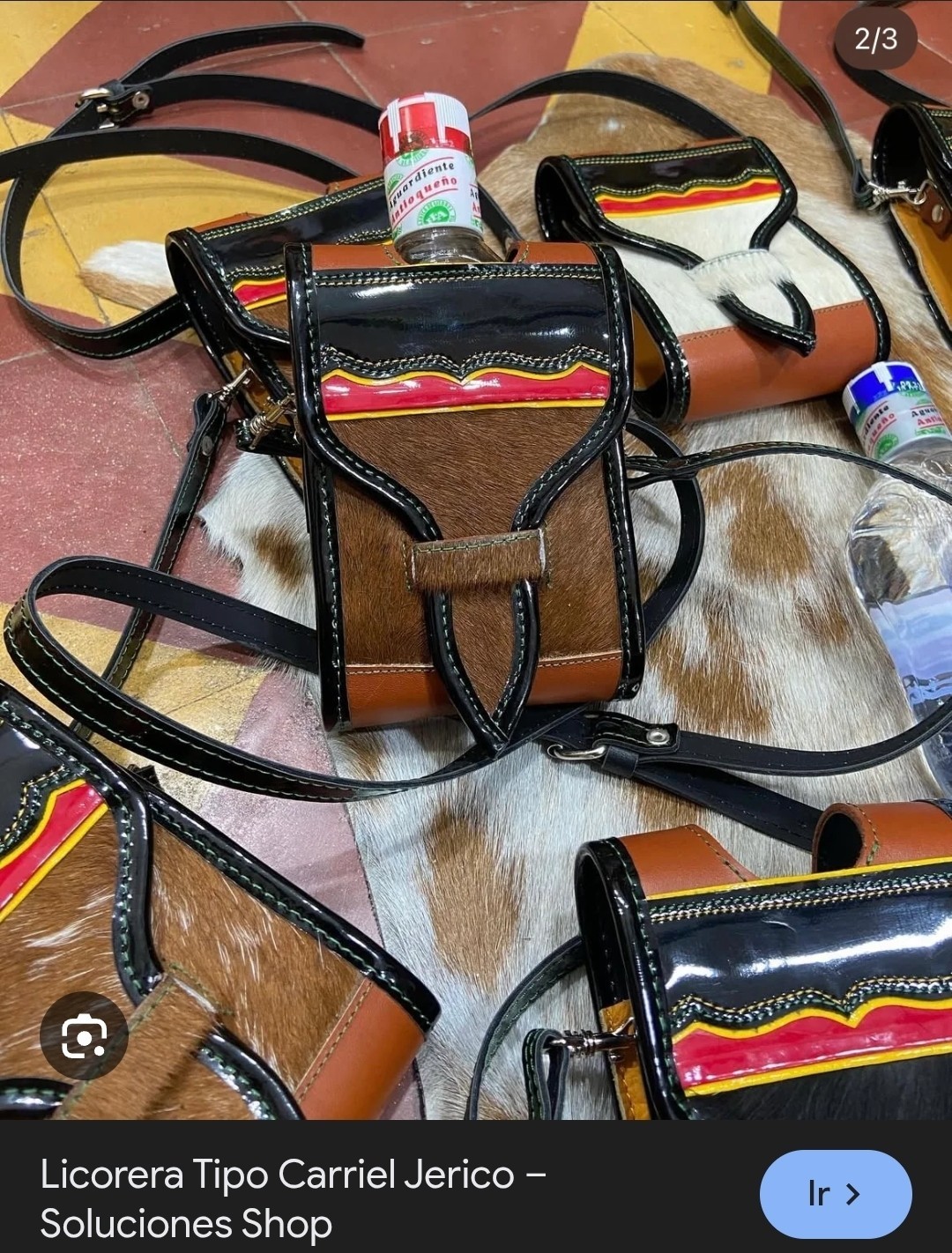 Small Antioquian-style Carriel-style liquor case