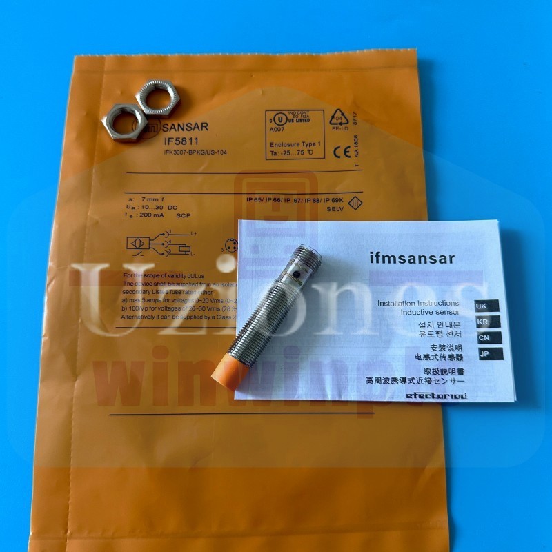 For IFM Efector IF5811 Inductive Proximity Sensor Switch 10-30VDC PNP US Stock