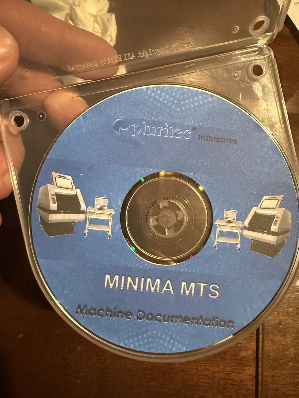 Pluritec industries Minima MTS Machine Documentation CD