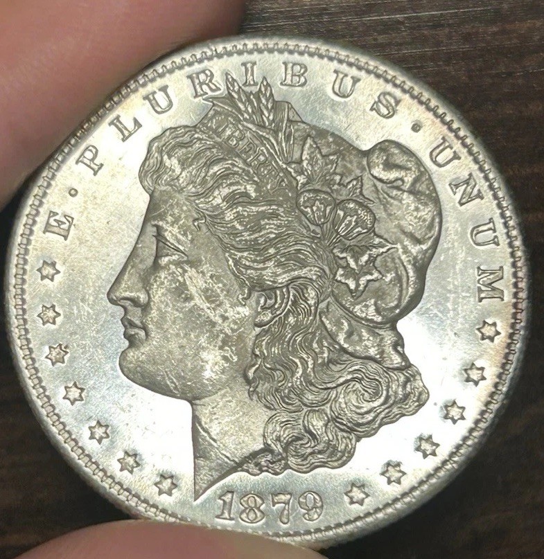 1879 S PL Morgan Dollar UNC Proof Like