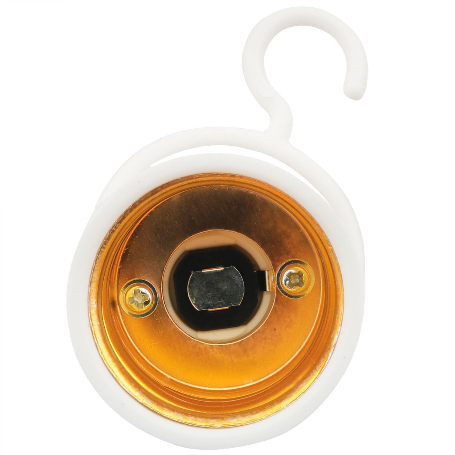 CHENJIN 6PCS E27 Emergency Socket with Switch Button Hook Light Bulb White