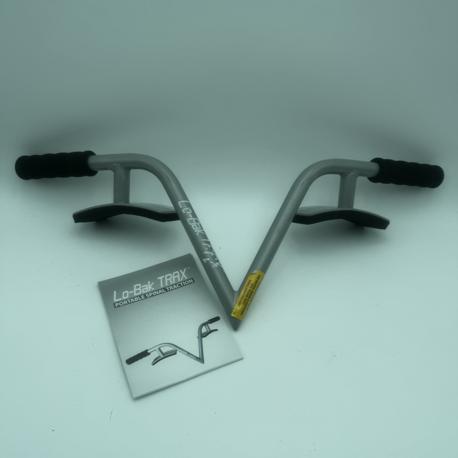 Lo-Bak Trax Back Pain Relief Portable Spinal Traction Device for Gray And Black