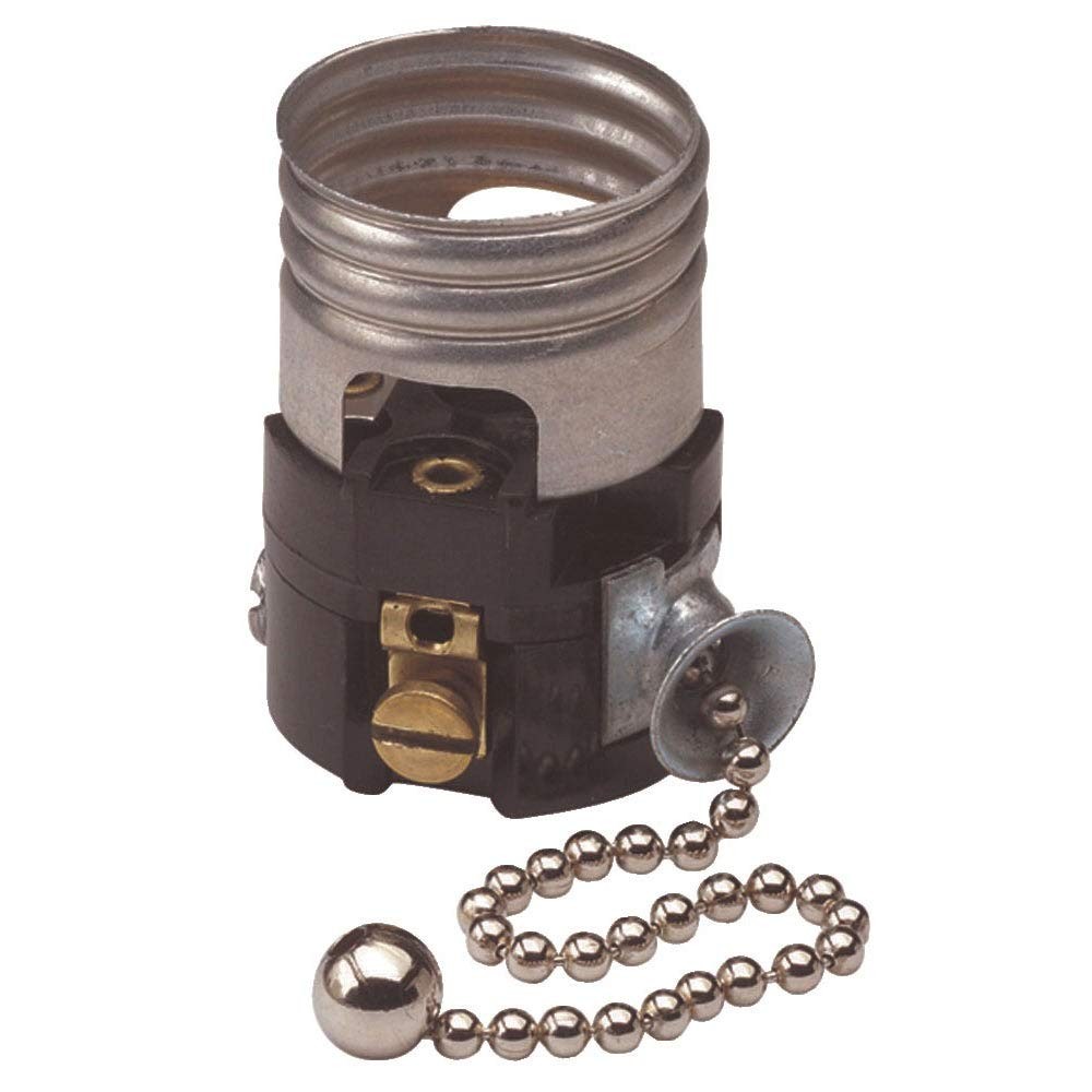 C21-19980-00M 250V 660W Pull Chain Interior Socket with Pull Chain