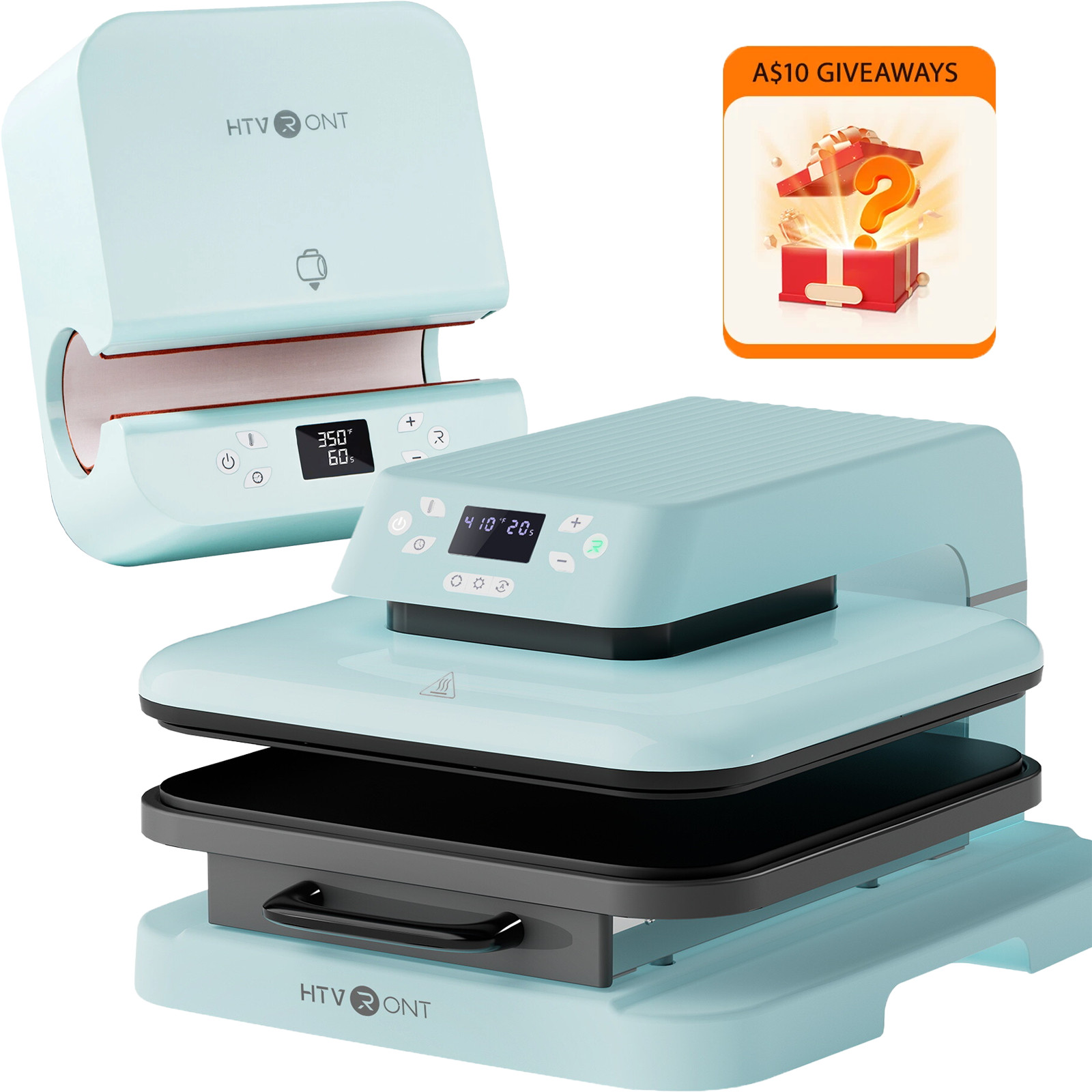 HTVRONT Heat Press Machine + Auto Tumbler Heat Press Machine DIY Sublimation