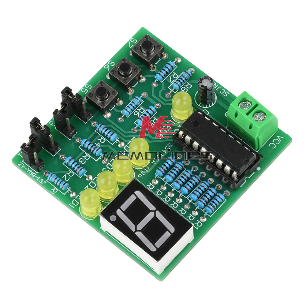 DC 5V DIY LED Decoding Display Electronic Parts DIY PCB Soldering Practice Kit