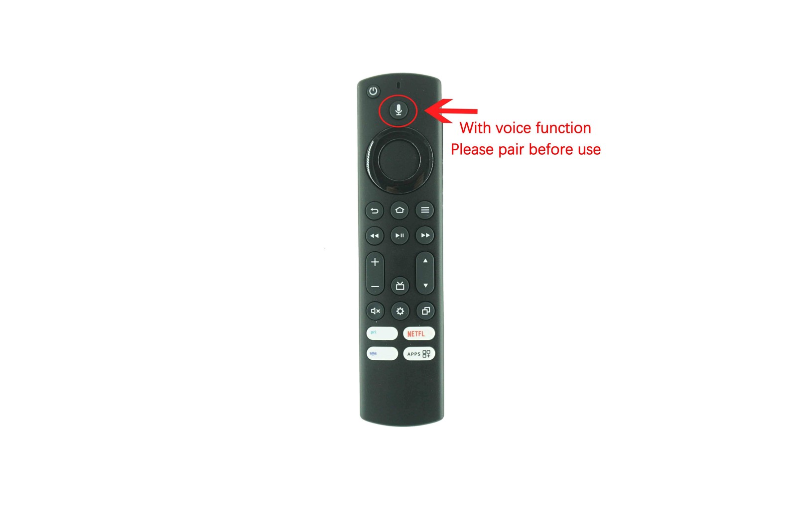 Voice Remote Control For Amazon 4K65M600A 4K75M600A 4K43M600A Smart LED HDTV TV