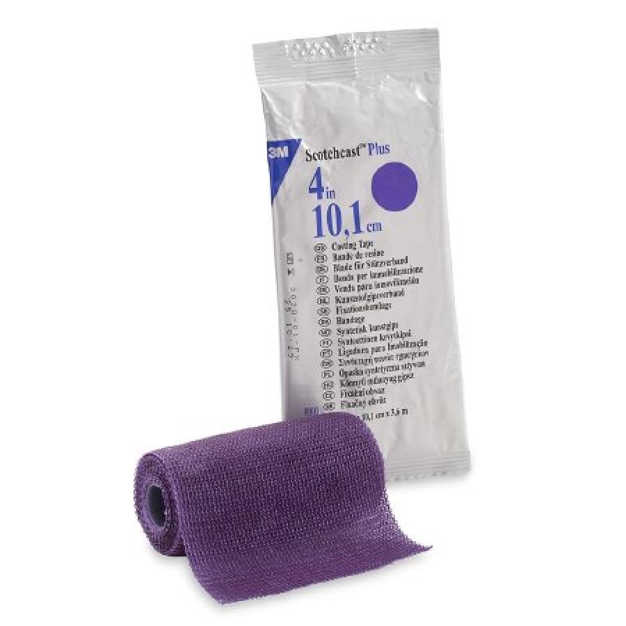 3M Scotchcast Plus Cast Tape Fiberglass/Resin 4 In. x 12 Feet Purple free