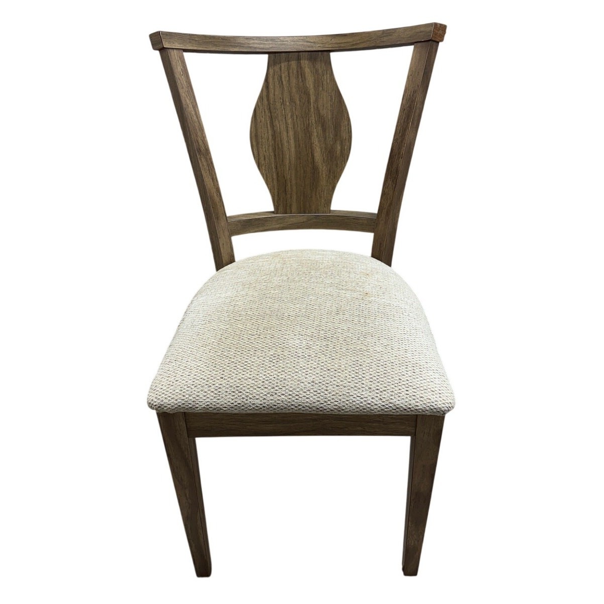 Wood Dining Chair Upholstered Splat Back