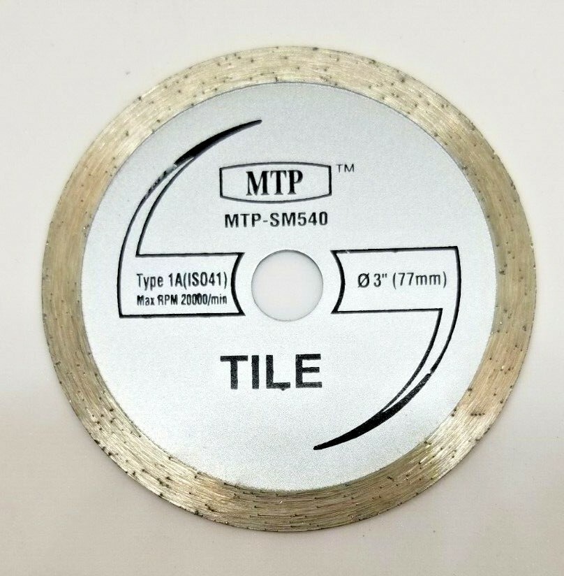 SM540  3" Wet  Dry Continuous Diamond Circular Blade Max Rotozip Saw Max Tile