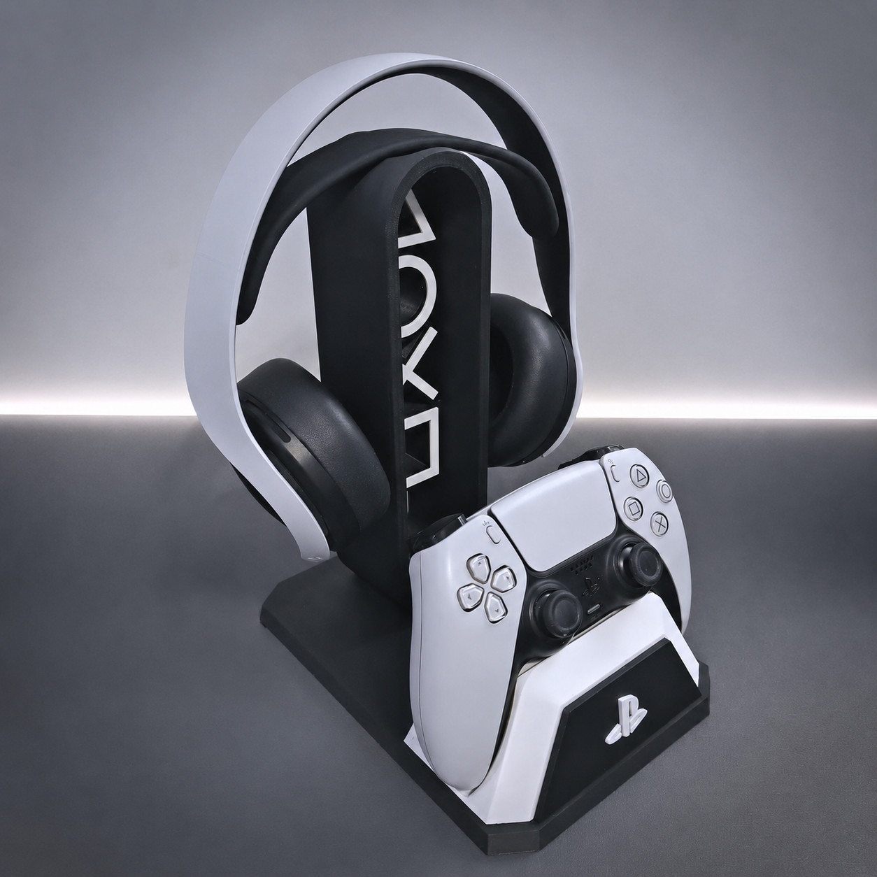 PS5 Controller & Headset Stand – DualSense + Gaming Desk Organizer