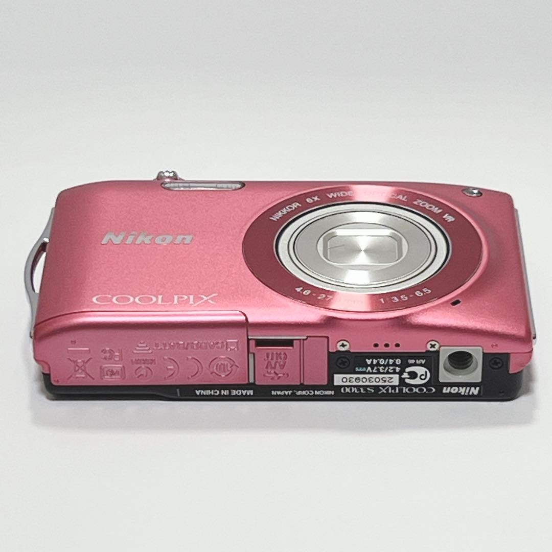 Nikon Coolpix S3300 Pink Compact Digital Camera Excellent Condition