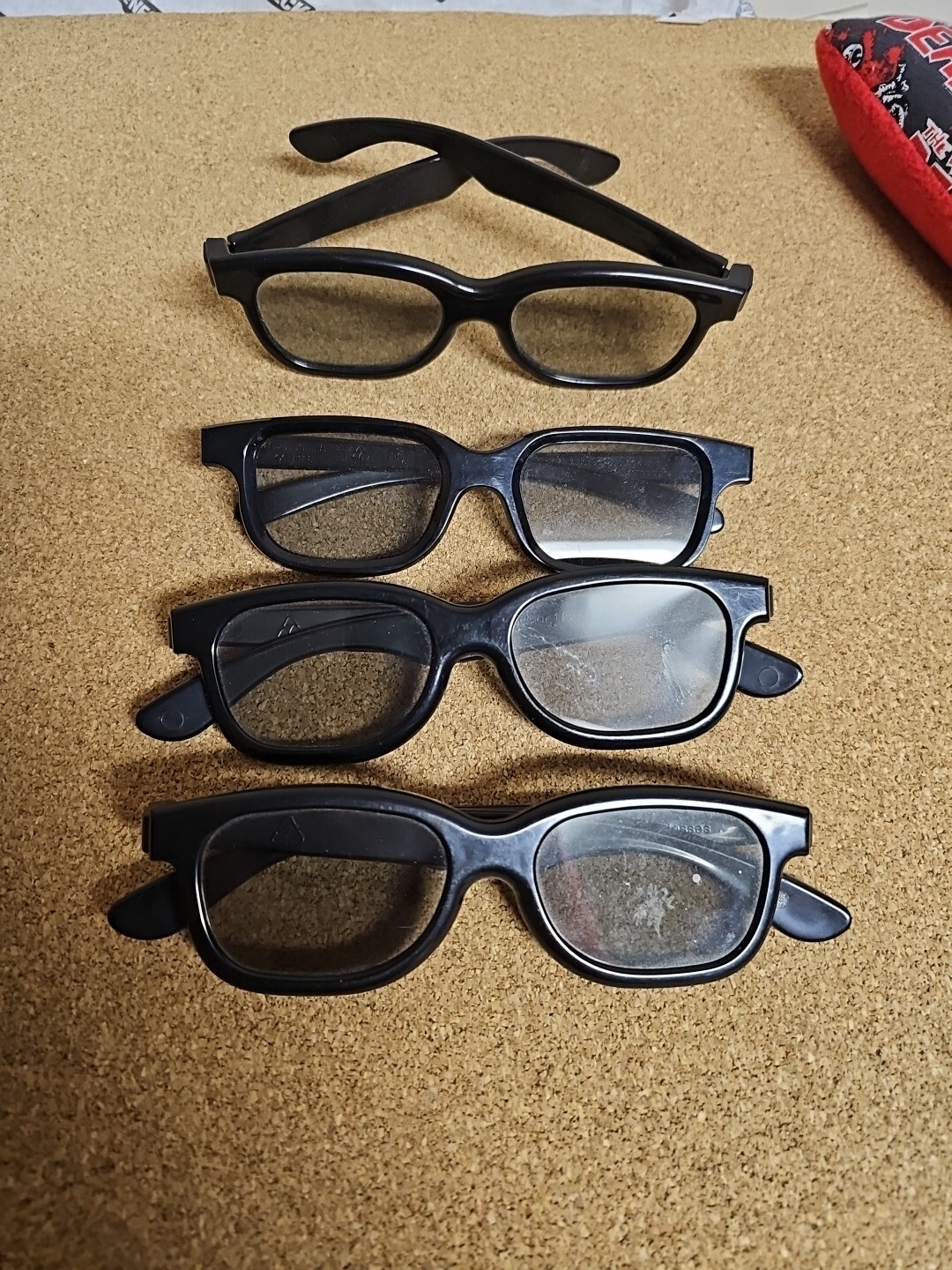 3D Glasses Real D 3D Passive TV Movie Theater Cinema Wear X4