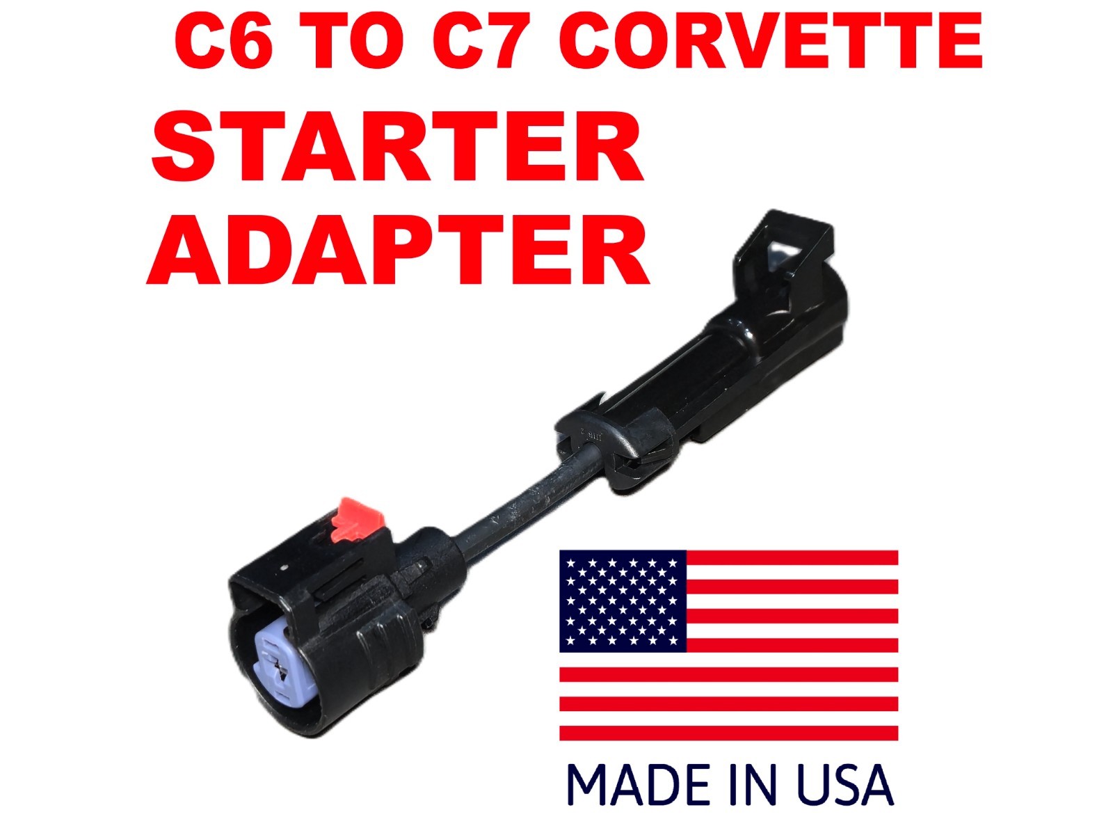 05-13 C6 to C7 Chevy Corvette Hot Starter adapter harness pigtail LS3/LS7 USA