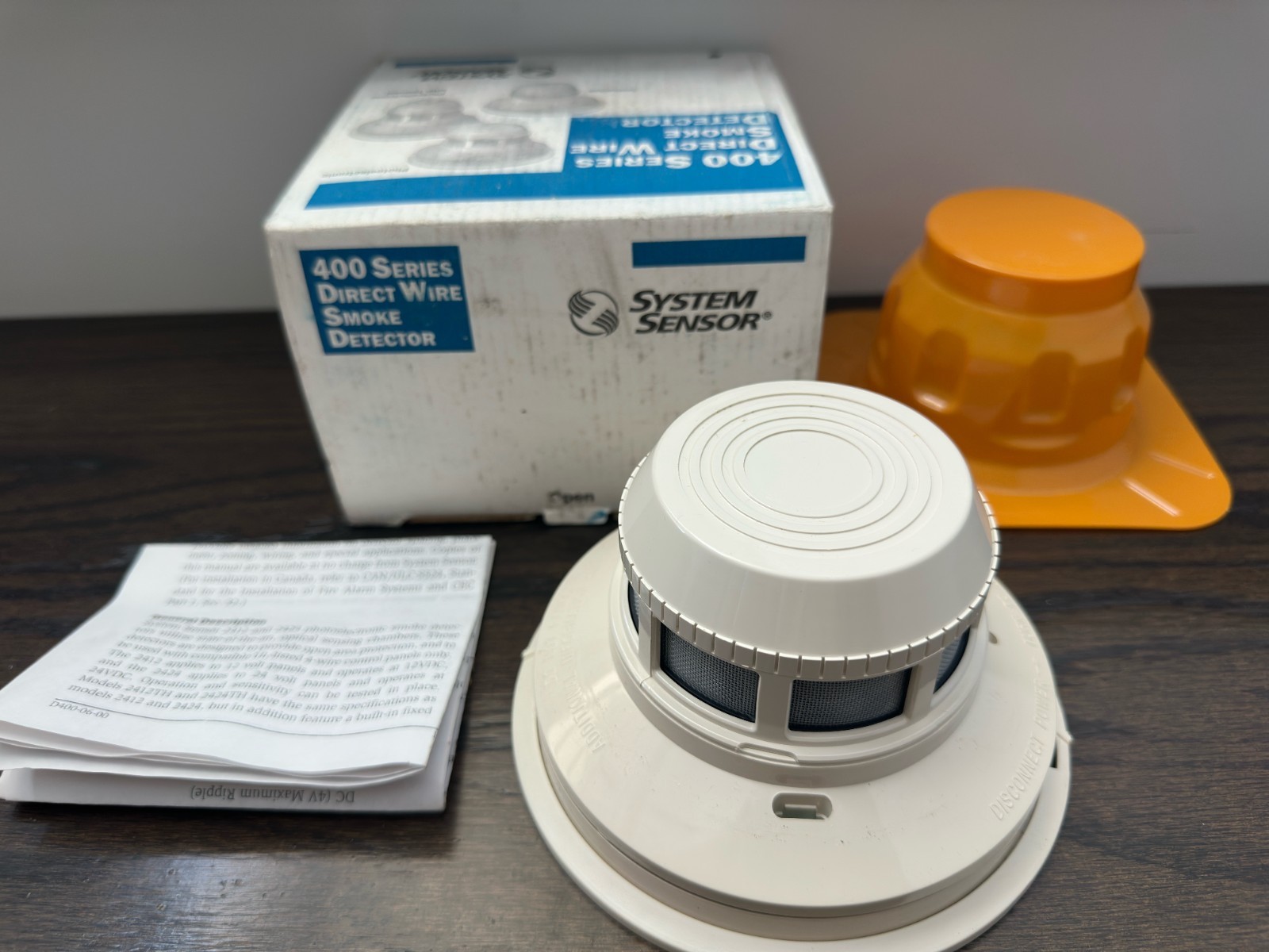 System Sensor 2424 Smoke Detector 400 Series Direct 4-Wire Photoelectric