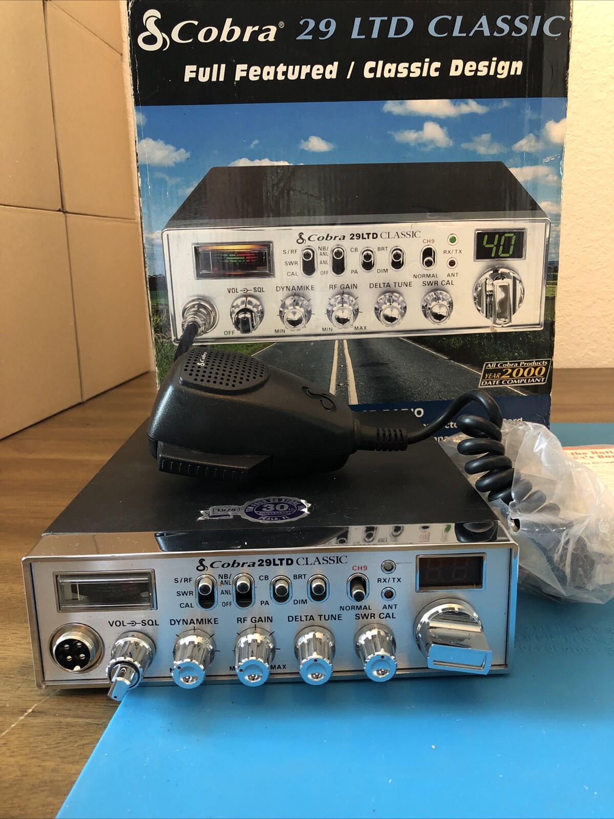 Cobra 29LTD Classic 40 Ch.  CB Radio 9 Ft. Mic Cord. New In Box