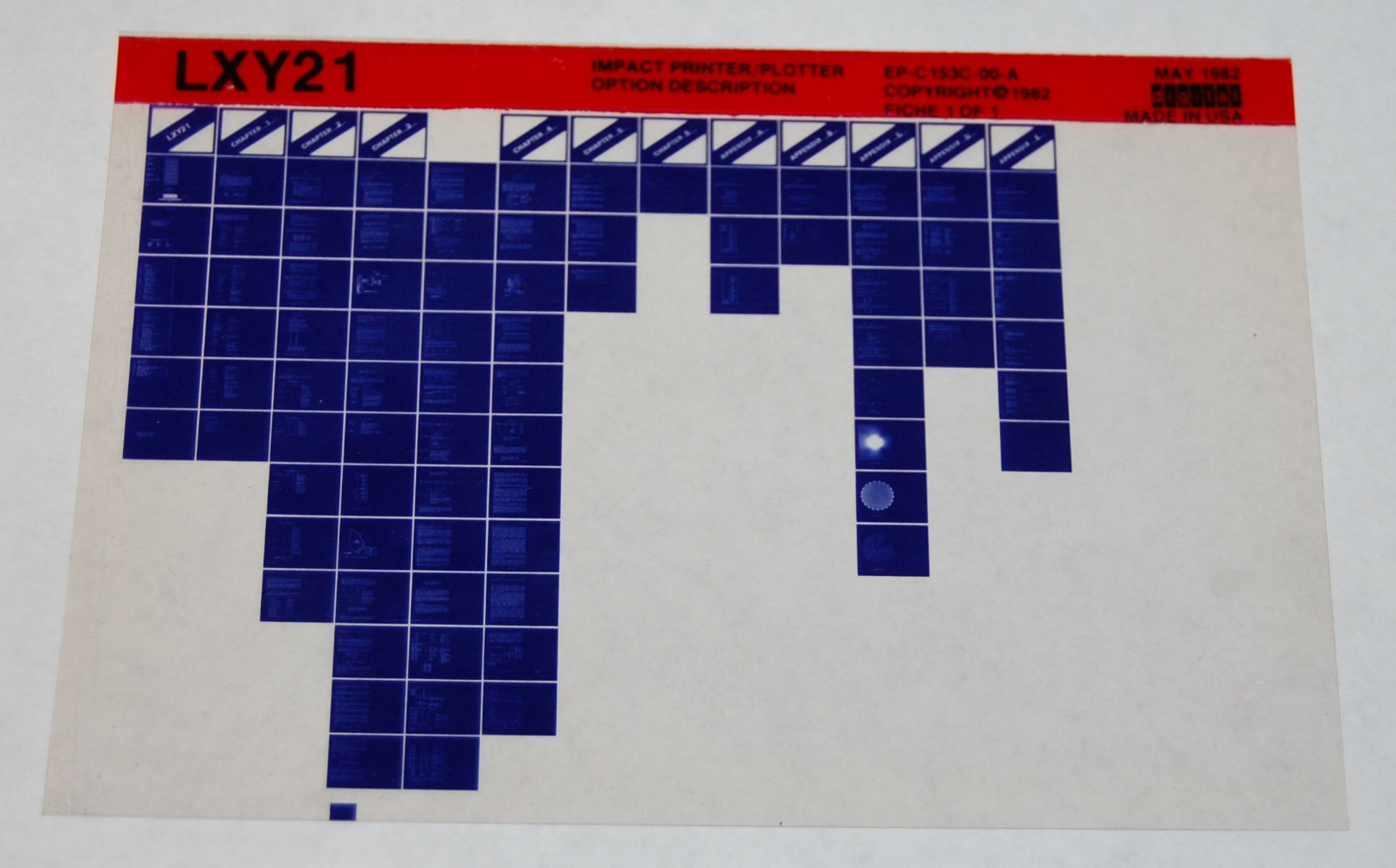 DEC LXY21 Impact Printer/Plotter Option Description, Microfiche