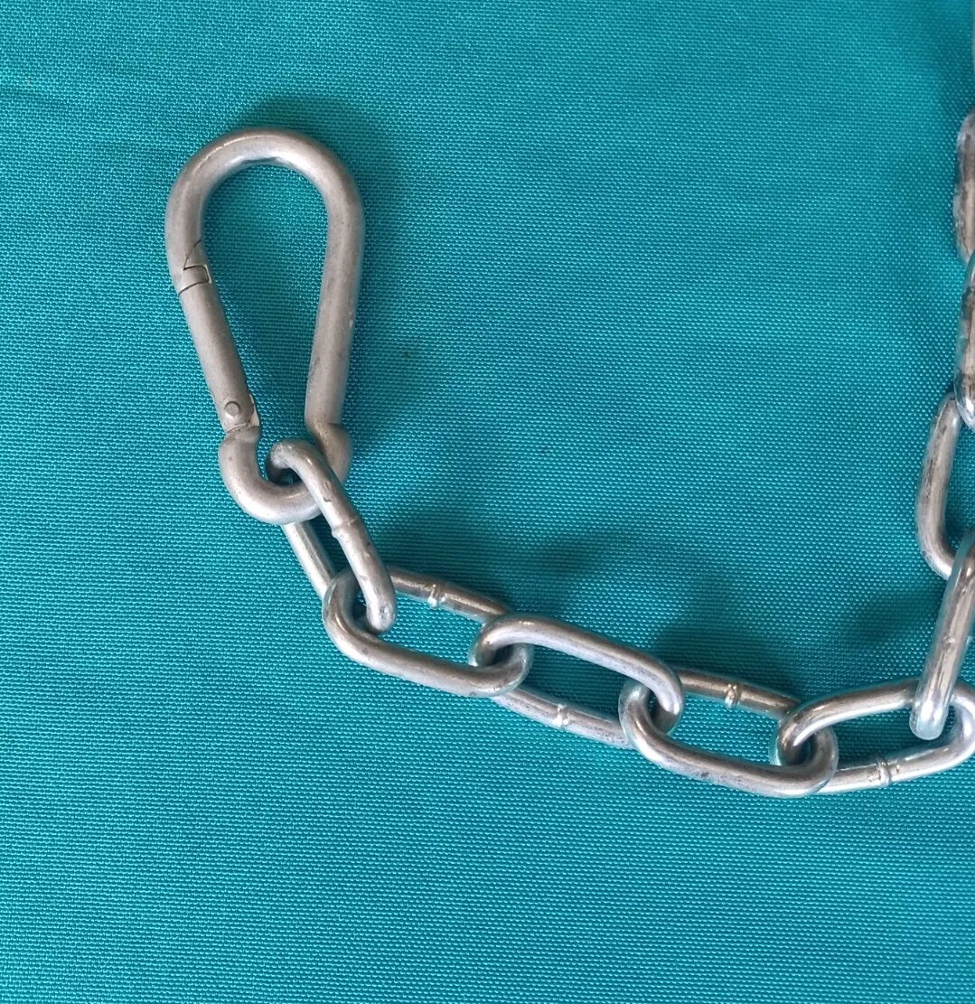 Bowflex Power Pro XTL Squat Attachment Chains Only With Snap Hooks Pair