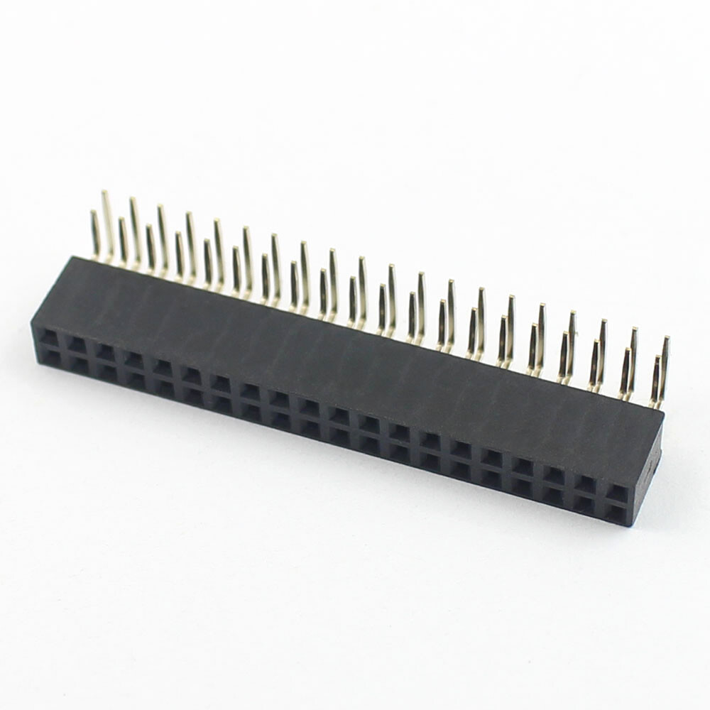 10Pcs 2mm 2.0mm 2x20 Pin 40P Female Header Strip Double Right Angel Connector