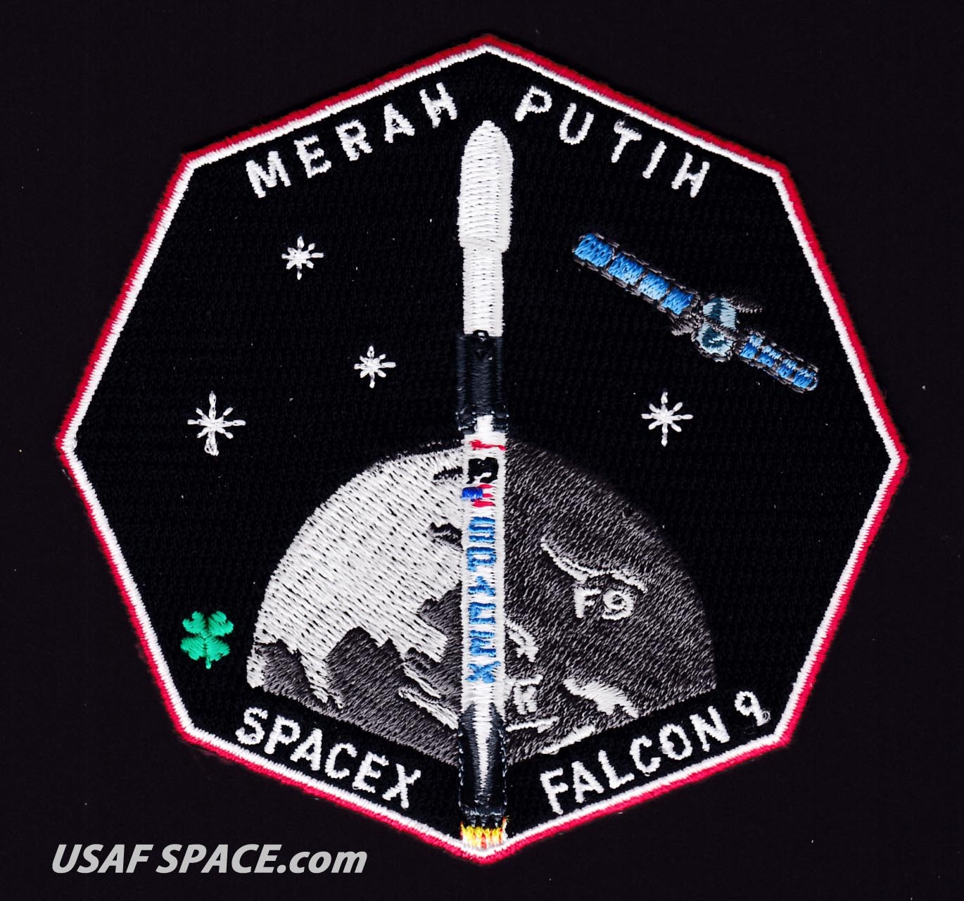 Authentic MERAH PUTIH - SPACEX FALCON 9  F9 Launch SATELLITE Mission PATCH