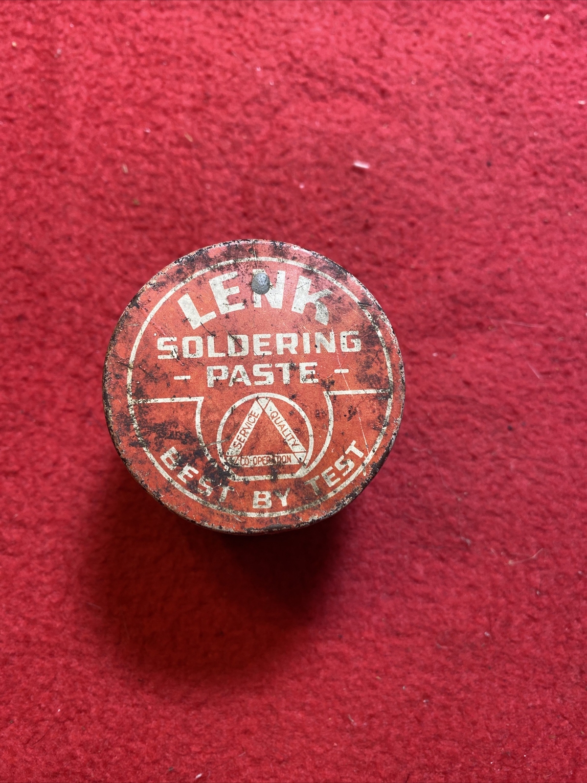 Vintage Lenk Soldering Paste ~ Lenk Mfg Co Newton Lower Falls Massachusetts