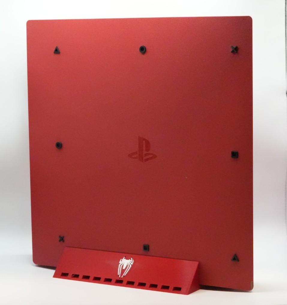 Vertical Stand for PlayStation 4 Pro Spider-man , 3d print.