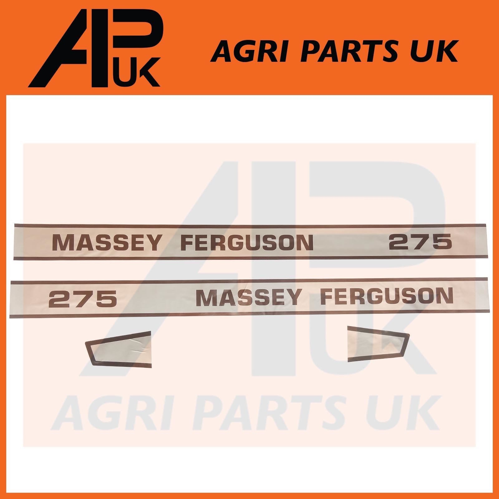 Model Number Emblem Decal Bonnet Stickers MF275 for Massey Ferguson 275 Tractor