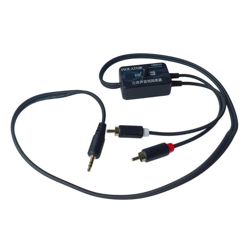 Stereo Noise Filter Adapter for Streaming, Recording, and Home Auditory