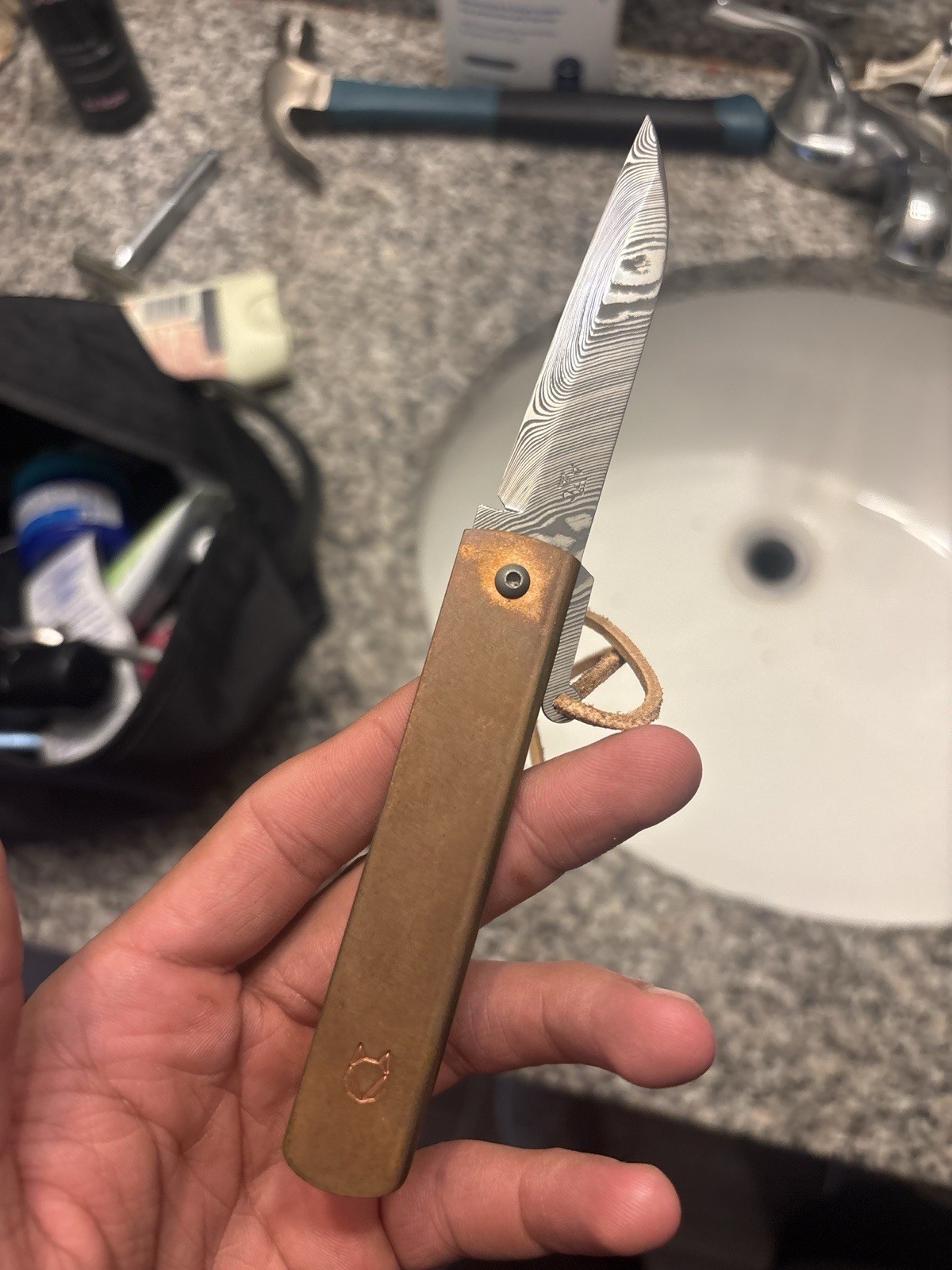 Anderson And Copra. Urban Husky Damascus, Steel And Copper.