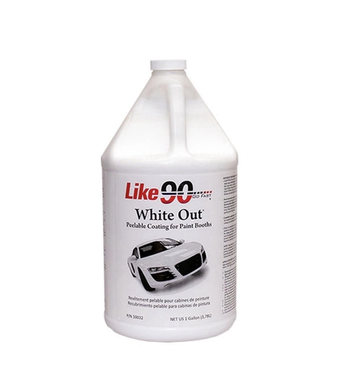 Gallon Like90 10032 White Out Peelable White Booth Coating