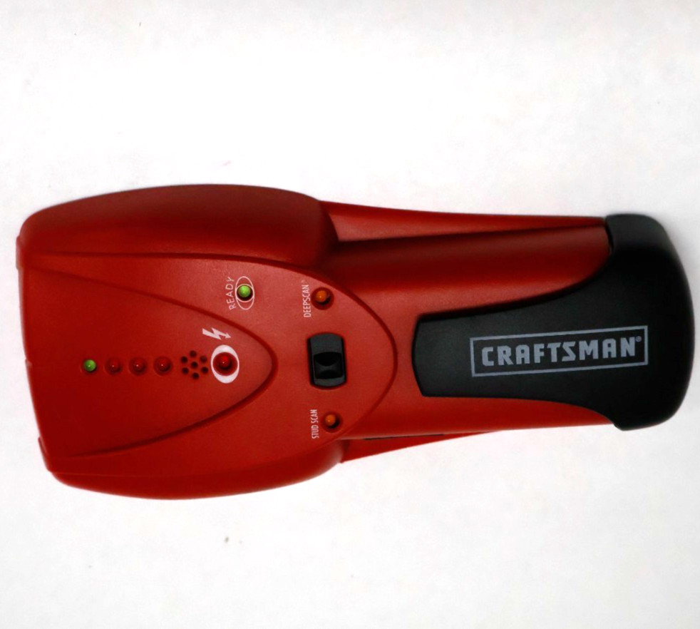 Craftsman 60573 Electric Stud Finder DeepScan TruCal Red