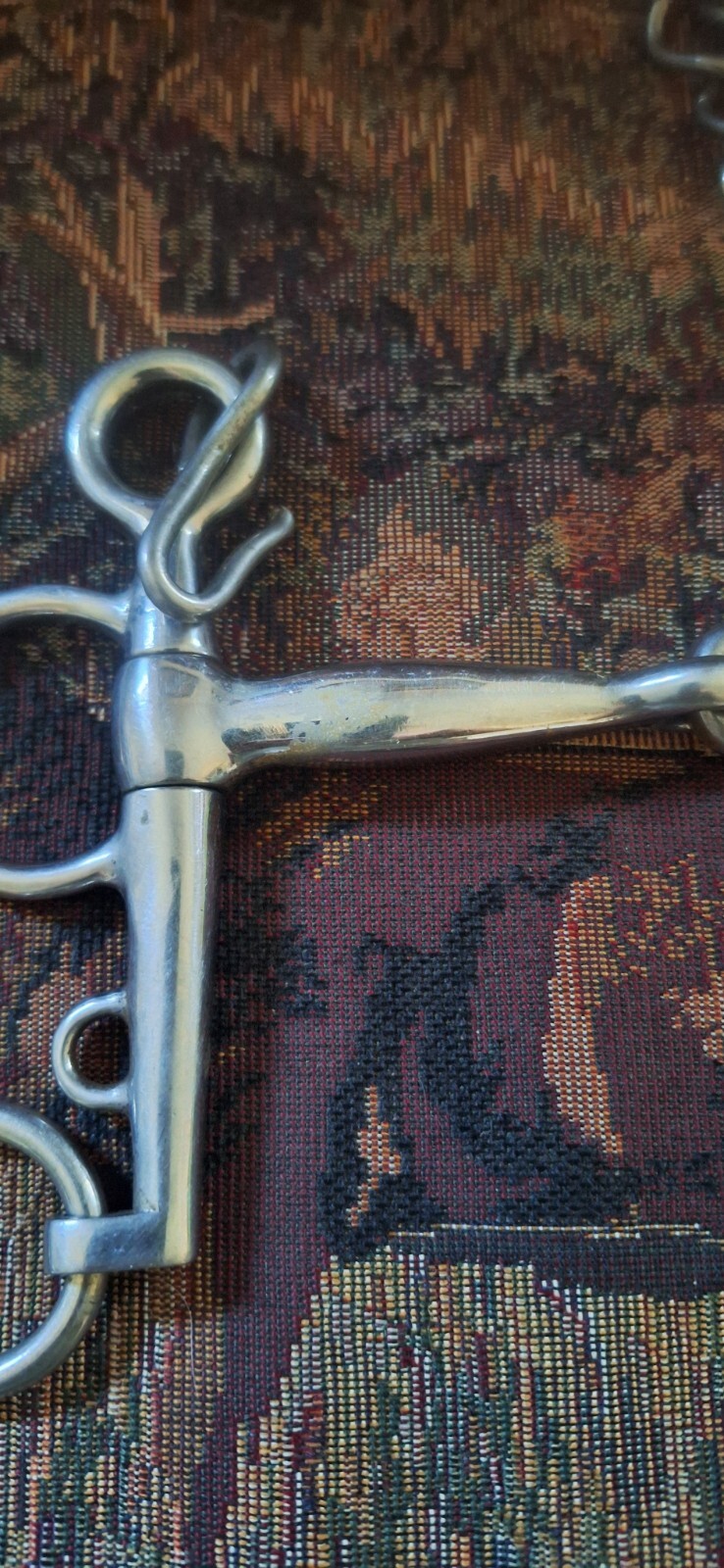 5" Pelham Snaffle Horse Bit With Curb Chain 5" Shank