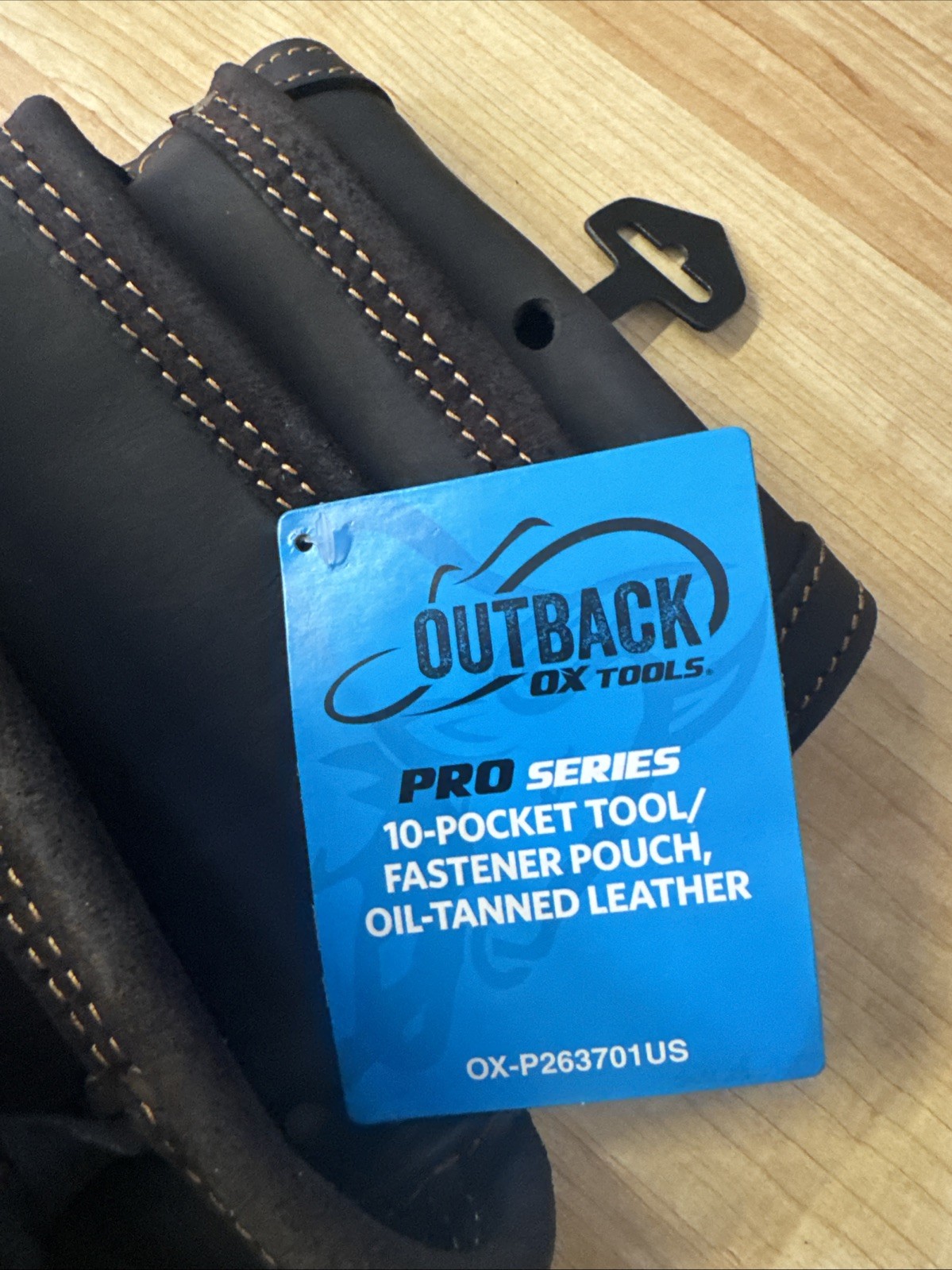 Ox Tools Pro 10-Pocket Pouch - Oil-Tanned Leather OX-P263701 free shiping